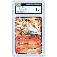 Reshiram EX 2012 Pokemon Next Destinies Ultra Rare #22 CGC Authenticated Pristine 10 Card