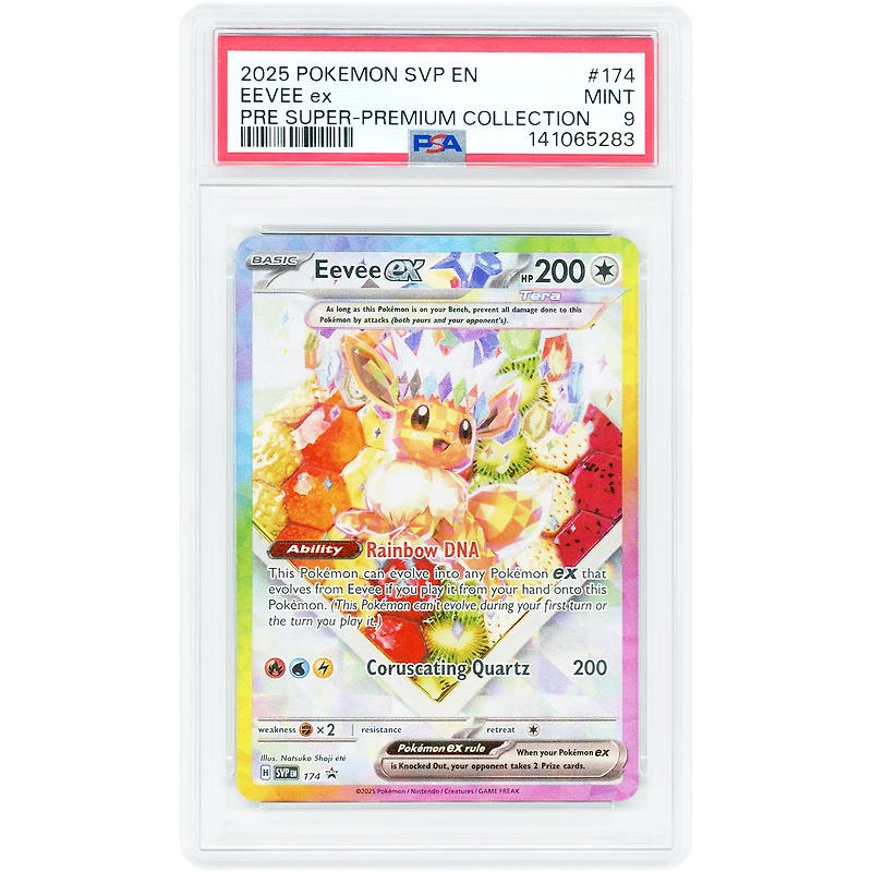Eevee EX 2025 Pokemon Scarlet & Violet Promo #174 PSA Authenticated 9 Card