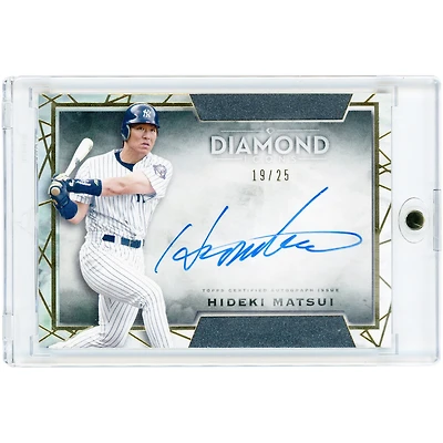 Hideki Matsui New York Yankees Autographed 2022 Topps Diamond Icons Gold #DIA-HM #19/25 Card