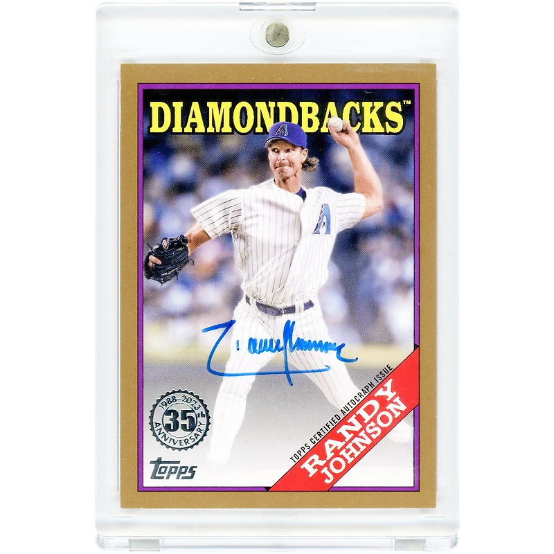 Randy Johnson Arizona Diamondbacks Autographed 2023 Topps '88 Variation Gold #88BA-RJ #12/25 Card