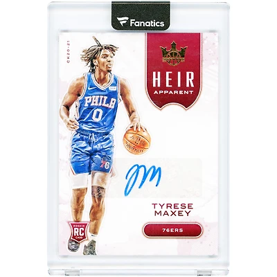 Tyrese Maxey Philadelphia 76ers Autographed 2020-21 Panini Court Kings Heir Apparent #HA-TYM #63/99 Rookie Card