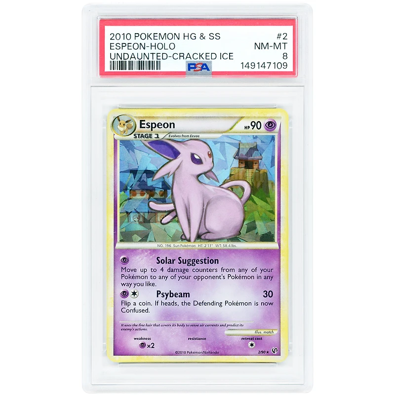 Espeon 2010 Pokemon Deck Exclusives #2 PSA Authenticated 8 Card