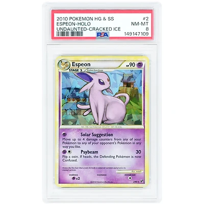 Espeon 2010 Pokemon Deck Exclusives #2 PSA Authenticated 8 Card