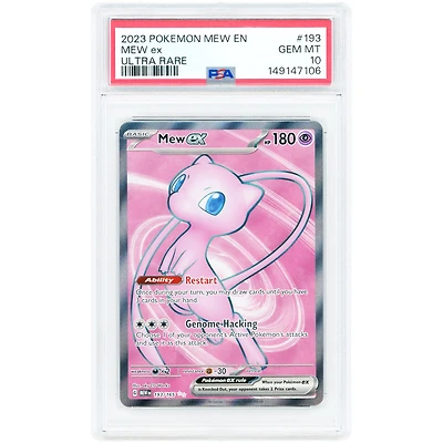 Mew EX 2023 Pokemon 151 #193 PSA Authenticated 10 Card