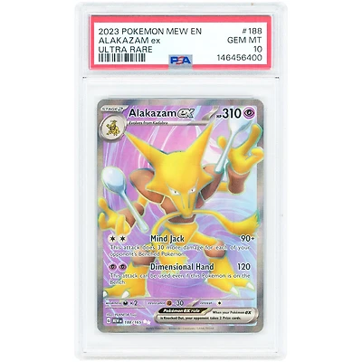 Alakazam EX 2023 Pokemon 151 #188 PSA Authenticated 10 Card