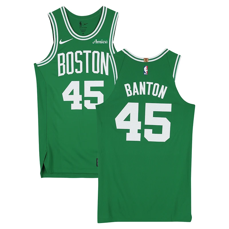 Dalano Banton Boston Celtics Game-Used #45 Kelly Green Nike Jersey vs. Philadelphia 76ers on April 26, 2026 - Size 46+4
