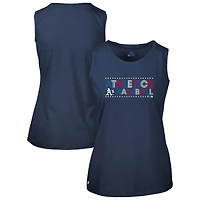 Women's Levelwear Navy Athletics Independence Day Macy Star-Spangled Tank Top