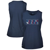 Women's Levelwear Navy Cleveland Guardians Independence Day Macy Star-Spangled Tank Top