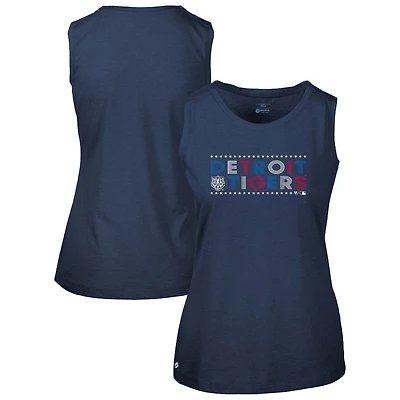 Women's Levelwear Navy Detroit Tigers Independence Day Macy Star-Spangled Tank Top