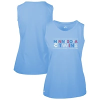 Women's Levelwear Light Blue Minnesota Twins Independence Day Macy Star-Spangled Tank Top