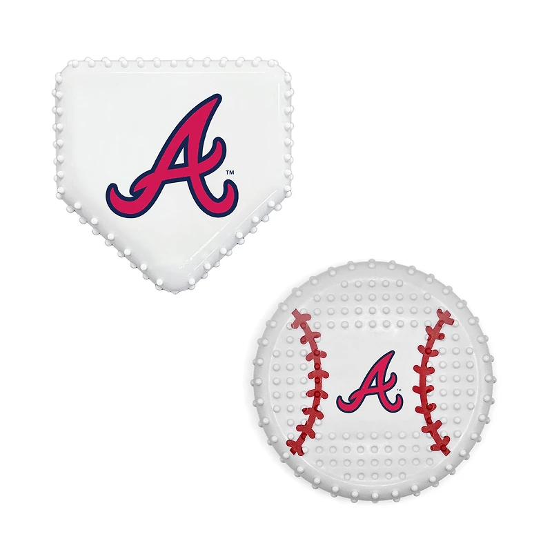 Atlanta Braves Two-Piece Mega Chew Toy Set