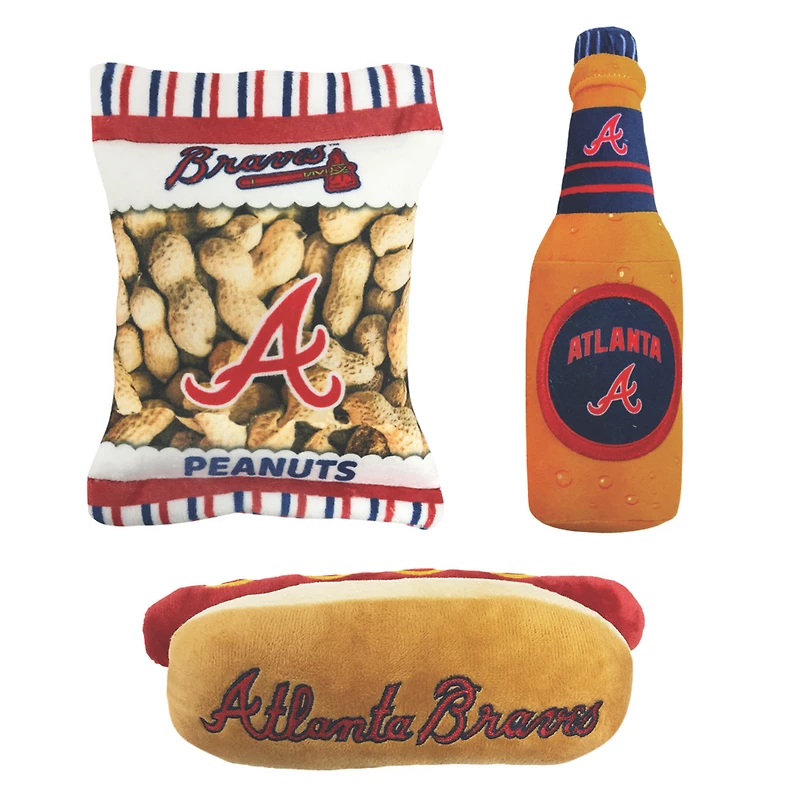 Atlanta Braves Three-Piece Chew Toy Bundle