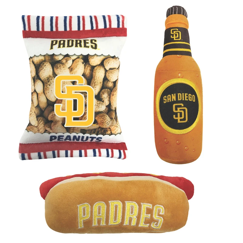 San Diego Padres Three-Piece Chew Toy Bundle