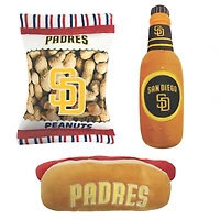 San Diego Padres Three-Piece Chew Toy Bundle
