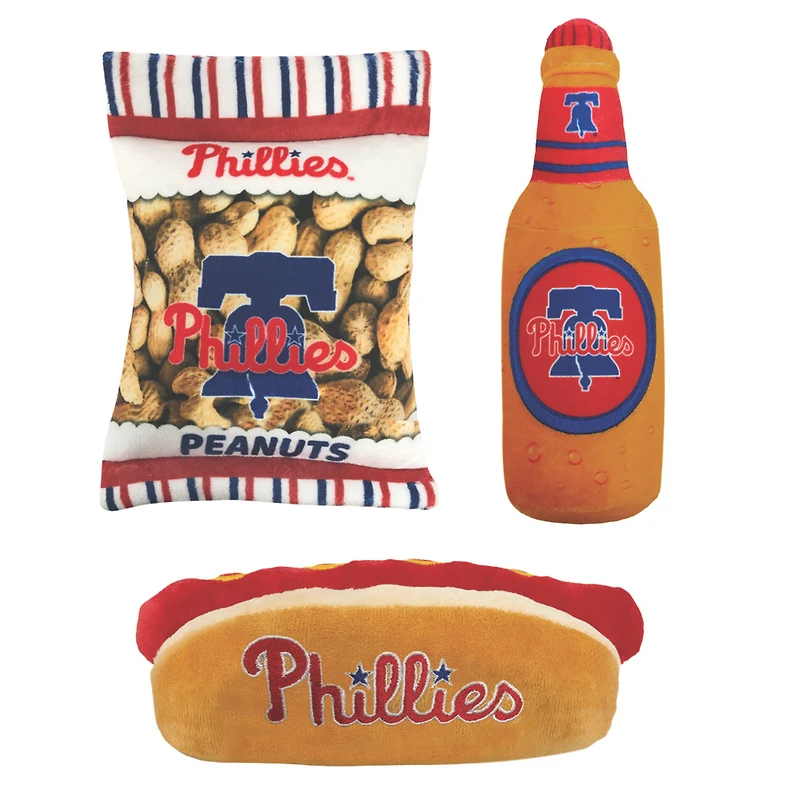 Philadelphia Phillies Three-Piece Chew Toy Bundle
