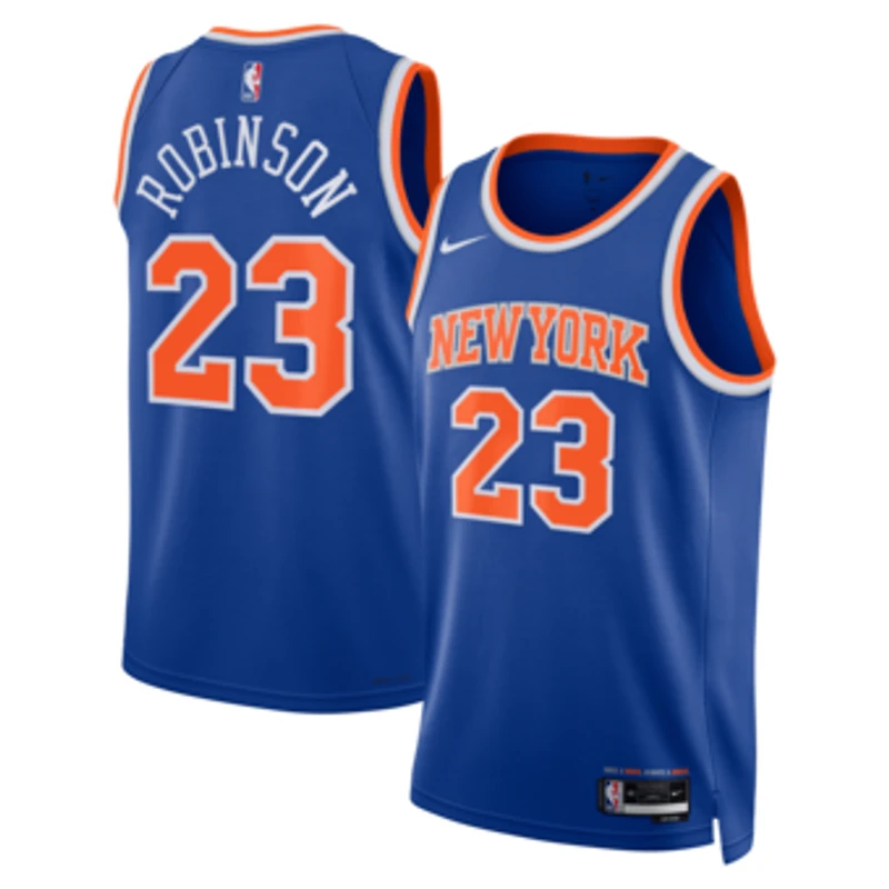 Unisex Nike Mitchell Robinson Blue New York Knicks Swingman Jersey - Icon Edition