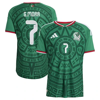 Men's adidas Gilberto Mora Green Mexico National Team  2026 Home On-Field Authentic Jersey