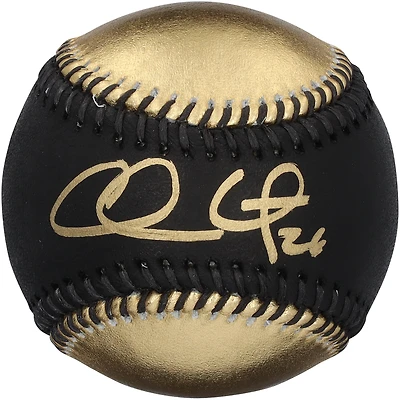 Chase Utley Philadelphia Phillies Autographed Gold and Black Leather Baseball