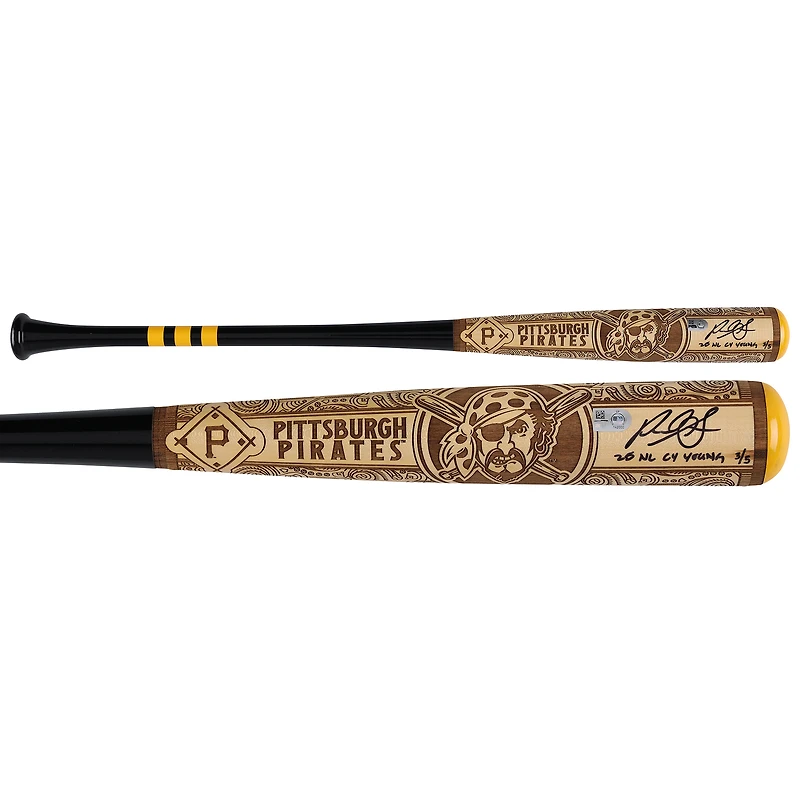 Paul Skenes Pittsburgh Pirates Autographed Pillbox Bat Company Mural Series Bat with "25 NL Cy Young" Inscription - Limited Edition of 5