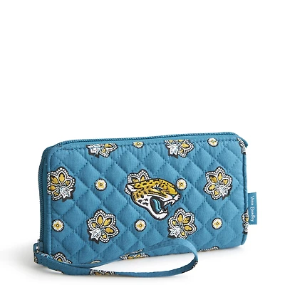 Women's Vera Bradley Jacksonville Jaguars RFID Front-Zip Wristlet