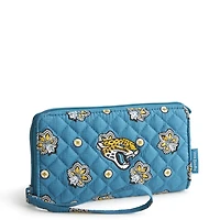 Women's Vera Bradley Jacksonville Jaguars RFID Front-Zip Wristlet