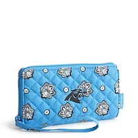 Women's Vera Bradley Carolina Panthers RFID Front-Zip Wristlet