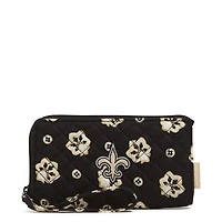 Vera Bradley New Orleans Saints RFID Front-Zip Wristlet