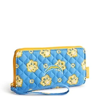 Women's Vera Bradley Los Angeles Chargers RFID Front-Zip Wristlet