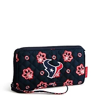 Women's Vera Bradley Houston Texans RFID Front-Zip Wristlet