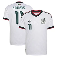 Men's adidas Santiago Gimenez White Mexico National Team  2026 Away On-Field Authentic Jersey