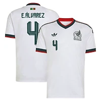 Men's adidas Edson Álvarez White Mexico National Team  2026 Away Replica Jersey