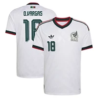 Men's adidas Obed Vargas White Mexico National Team  2026 Away On-Field Authentic Jersey