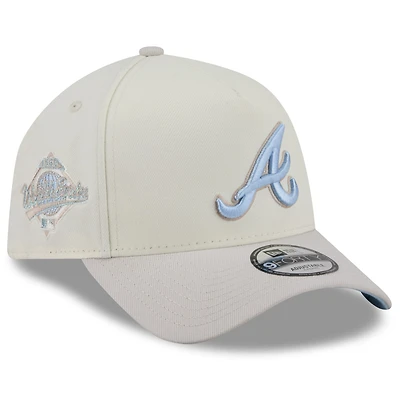 Men's New Era Natural Atlanta Braves Crisp Equinox World Series 9FORTY A-Frame Adjustable Hat