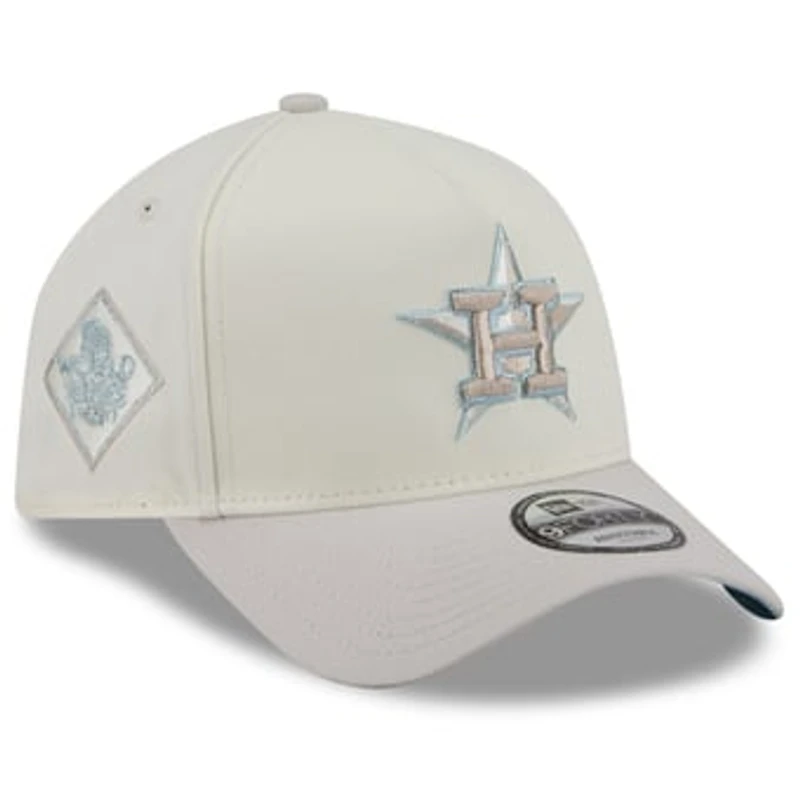 Men's New Era Natural Houston Astros Crisp Equinox World Series 9FORTY A-Frame Adjustable Hat