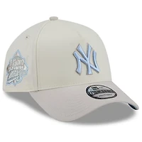 Men's New Era Natural New York Yankees Crisp Equinox World Series 9FORTY A-Frame Adjustable Hat