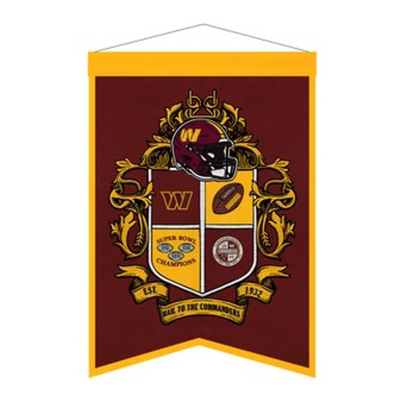 Washington Commanders 15" x 22" Crest Banner