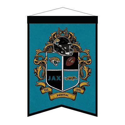 Jacksonville Jaguars 15" x 22" Crest Banner