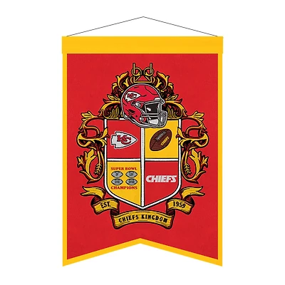Kansas City Chiefs 15" x 22" Crest Banner