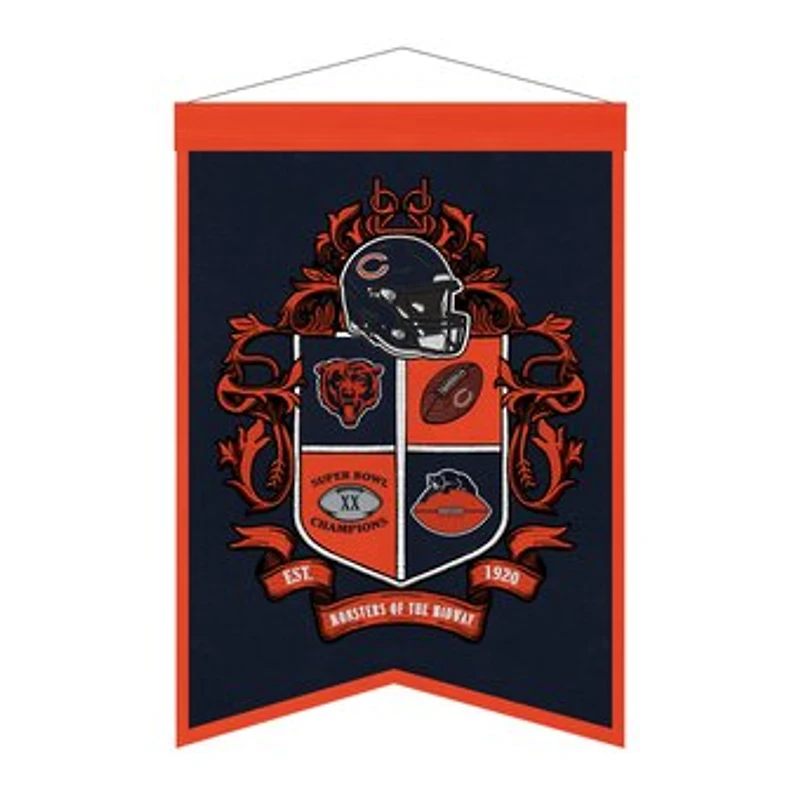 Chicago Bears 15" x 22" Crest Banner