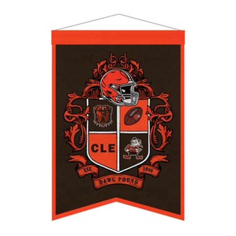 Cleveland Browns 15" x 22" Crest Banner