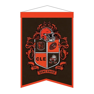 Cleveland Browns 15" x 22" Crest Banner