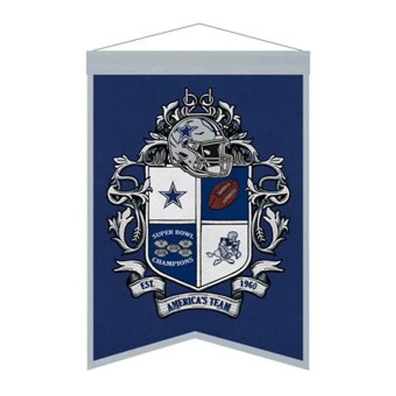Dallas Cowboys 15" x 22" Crest Banner