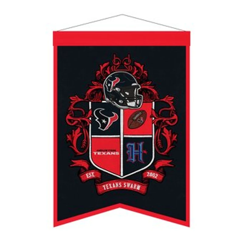 Houston Texans 15" x 22" Crest Banner