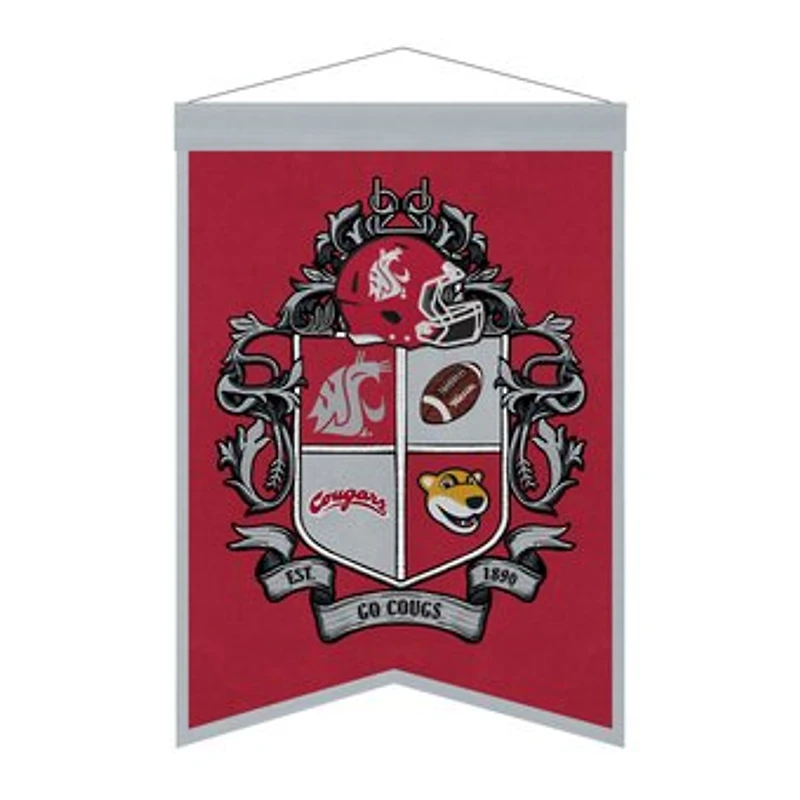 Washington State Cougars 15" x 22" Crest Banner