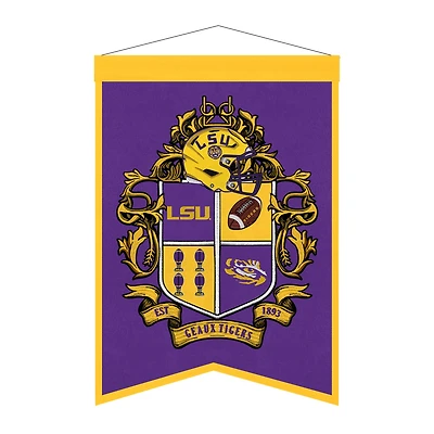 LSU Tigers 15" x 22" Crest Banner