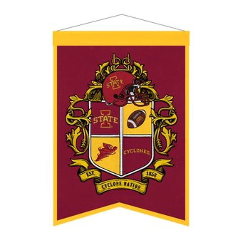 Iowa State Cyclones 15" x 22" Crest Banner
