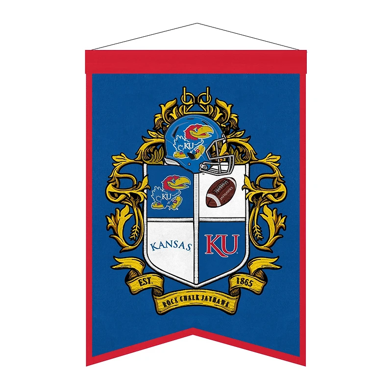 Kansas Jayhawks 15" x 22" Crest Banner