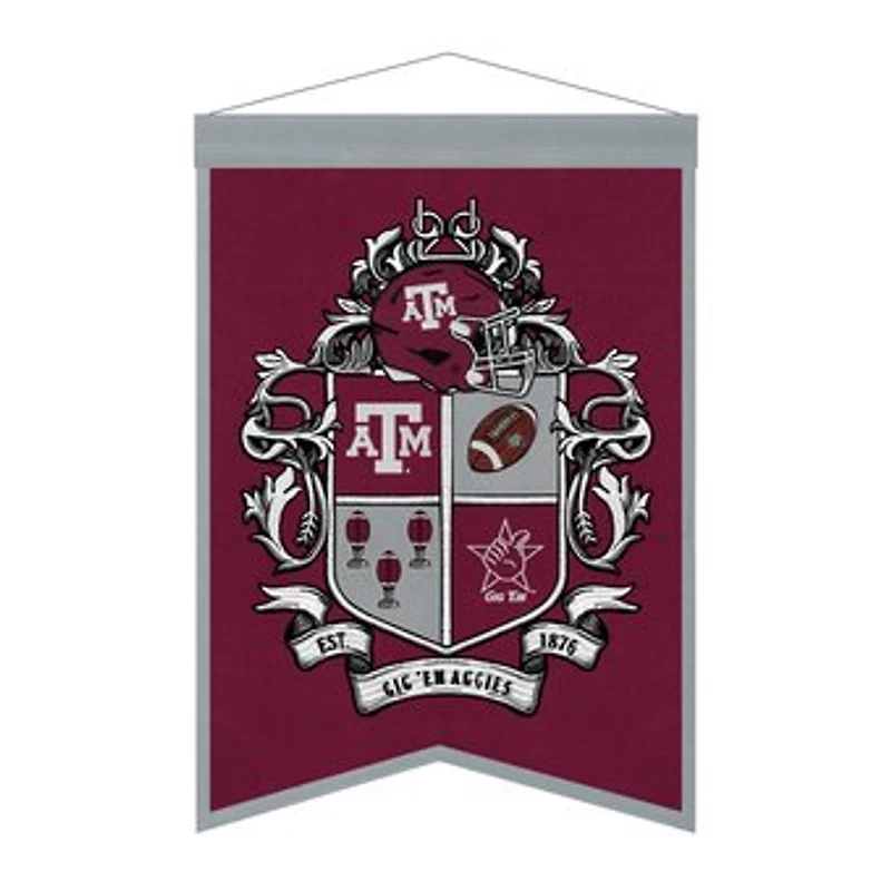 Texas A&M Aggies 15" x 22" Crest Banner