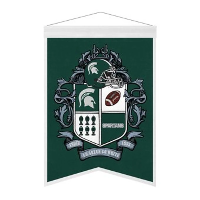 Michigan State Spartans 15" x 22" Crest Banner