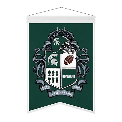 Michigan State Spartans 15" x 22" Crest Banner
